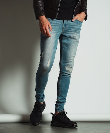 ハイパーストレッチデニムスキニーパンツ