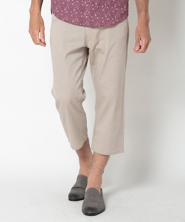 COOLMAXドビーストレッチクロップドパンツ