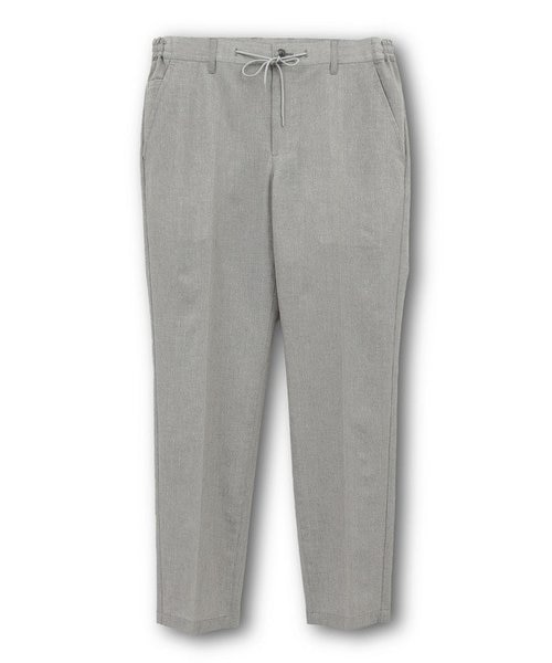 撥水 テクニカルストレッチ ルーズフィットストレートスラックスパンツ