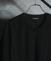 透けジャガードTシャツ