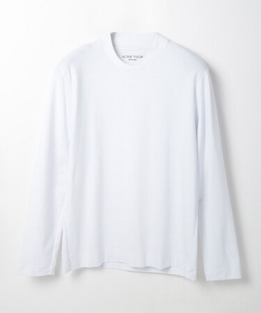 【ACTIVE TAILOR】シルケットスムースクルーネックロングカットソー