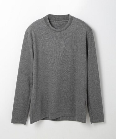 【ACTIVE TAILOR】シルケットスムースクルーネックロングカットソー