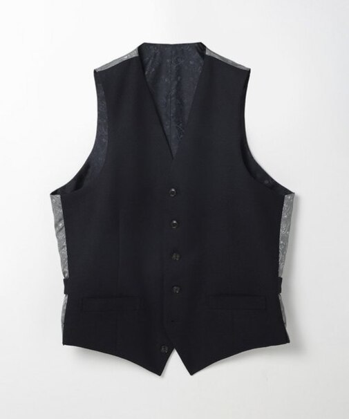 【ACTIVE TAILOR】ミックスヤーンリバーシブルチェックベスト