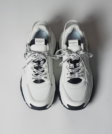 【1PIU1UGUARE3別注】バイカラーサイドZIPスニーカー