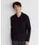 クールビズ ジャケットの衿を汚さない シルケットポンチ Vネック テーラーT　ジャケットインナー専用Tシャツ