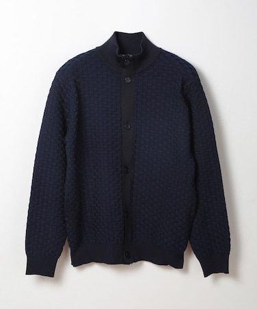 【ACTIVE TAILOR】12G リンクスブロックジャカードセーター