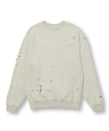 【bal/バル】RUSSELL DISTRESSED ATHLETIC HEAVY COTTON CREW