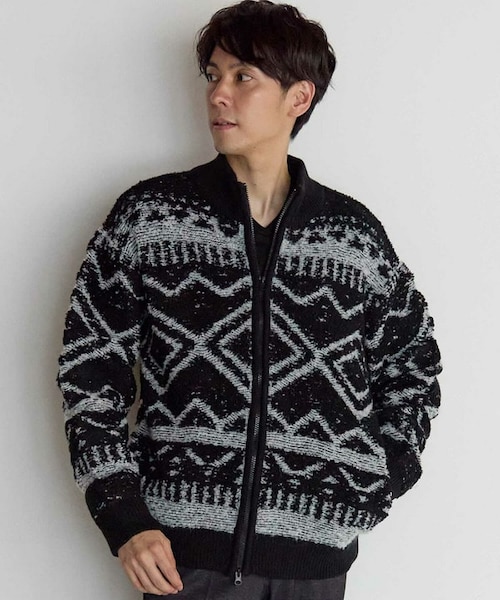 ペルー産カウチンセーター｜ナノ・ユニバースの通販｜&mall（アンド