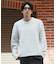 *WEB限定 ランダムストライプ ルーズフィット モールニットセーター