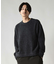 *WEB限定 ランダムストライプ ルーズフィット モールニットセーター