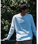 ＊WEB限定 バックフラワープリント ルーズフィットロンT