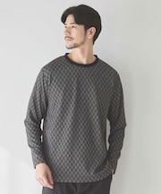 <UNION STATION by MEN'S BIGI>ジオメトリックジャガードロンT