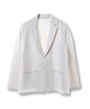 【ACTIVE TAILOR】ヘリンボーンニットジャケット