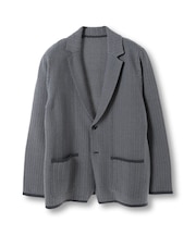 【ACTIVE TAILOR】ヘリンボーンニットジャケット