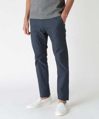 ＜ON/OFF兼用＞シャドーヘリンボーンストレッチパンツ