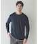 ウェーブジャガード柄フェイクレイヤードクルーTee