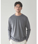 ウェーブジャガード柄フェイクレイヤードクルーTee