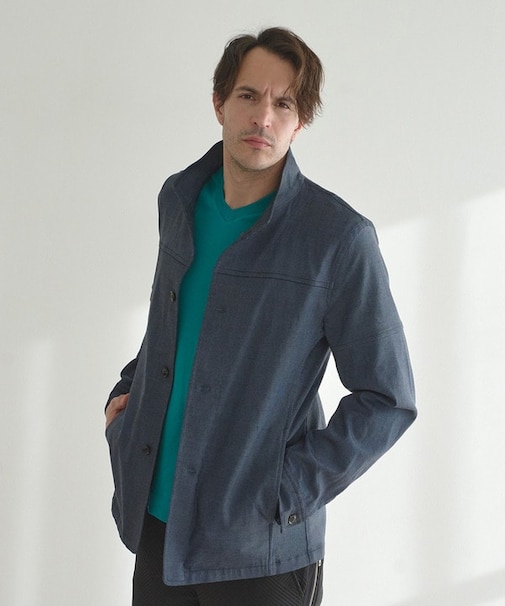 ハイパーストレッチツイルスタンドカラーブルゾン