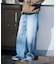 【WEB限定/12oz デニム】ウエストシャーリング ５ポケット ワイドストレートパンツ