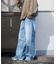 【WEB限定/12oz デニム】ウエストシャーリング ５ポケット ワイドストレートパンツ