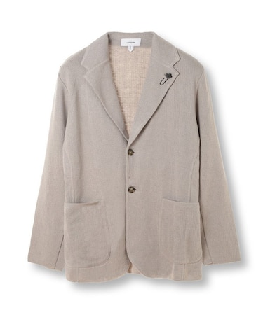 【LARDINI／ラルディーニ】リネンコットンニットジャケット