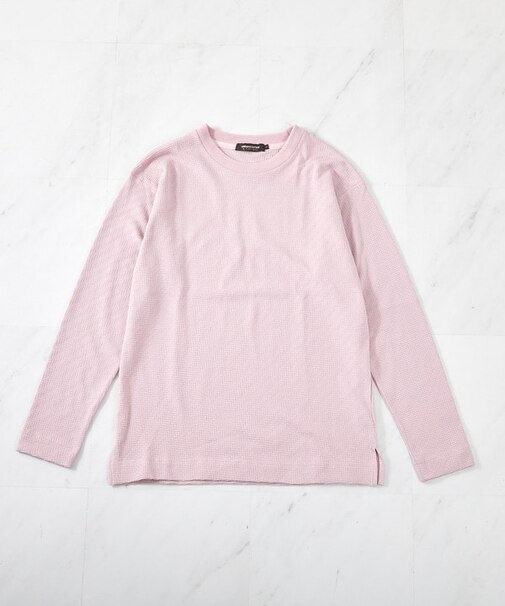 シェブロン柄リンクスジャガードロンT