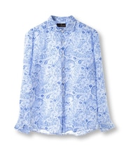 【CANCLINI/カンクリーニ】プリントショートポイントシャツ