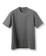 【ACTIVE TAILOR/アクティブテイラー】シルケットスムースクルーネックTシャツ＜接触冷感 / UVカット＞