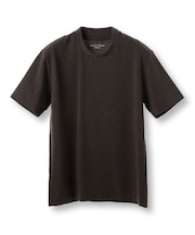 【ACTIVE TAILOR/アクティブテイラー】シルケットスムースクルーネックTシャツ＜接触冷感 / UVカット＞