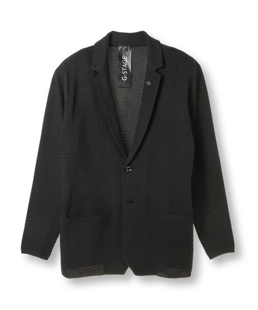 【G-STAGE/ジーステージ】ニットヨコヘリンボーンジャケット