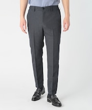 千鳥柄カラミストレッチスラックスパンツ