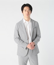 千鳥柄カラミストレッチジャケット