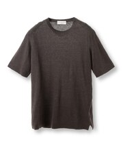 【FILIPPO DE LAURENTIIS/フィリッポ デ ローレンティス】綿麻ハイゲージニットTEE