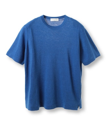 【FILIPPO DE LAURENTIIS/フィリッポ デ ローレンティス】綿麻ハイゲージニットTEE