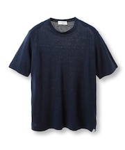 【FILIPPO DE LAURENTIIS/フィリッポ デ ローレンティス】綿麻ハイゲージニットTEE