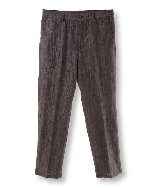 コットンリネン楊柳サッカースラックスパンツ