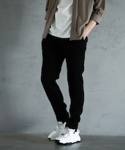 ランダムプリーツ スリムイージーパンツ