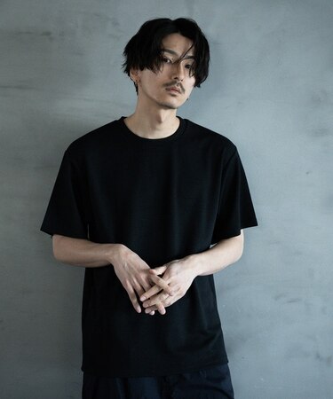 ランダムメッシュ ジャガード Tシャツ