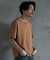 ランダムテレコ ヘンリーネックTシャツ