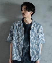 フェザージャガードジャージオープンカラーシャツ