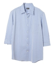 HIGH COOL ニットサッカー七分袖シャツ