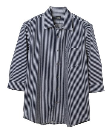 HIGH COOL ニットサッカー七分袖シャツ