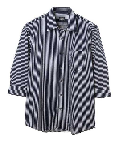 HIGH COOL ニットサッカー七分袖シャツ
