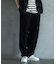 リネン混ワンタックワイドテーパードパンツ