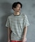 ジャガードボーダーTシャツ