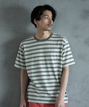 ジャガードボーダーTシャツ