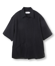強燃ポリエステルストレッチポケットシャツ