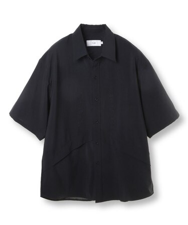 強燃ポリエステルストレッチポケットシャツ