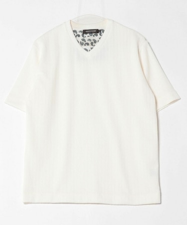 ツイストストライプJQDVネックT