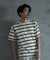 ジャガードボーダーTシャツ